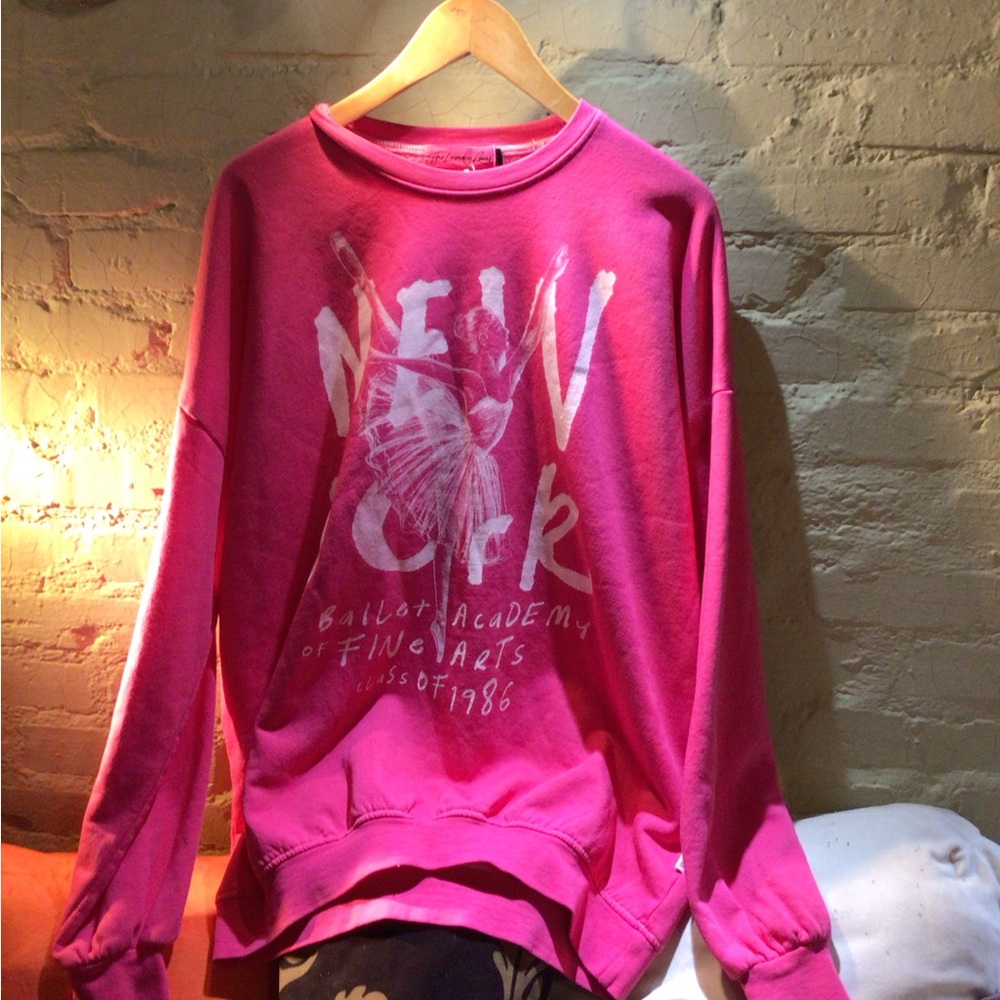 NEW! The Laundry Room Bright Pink NYCBallet Graphic Sweatshirt